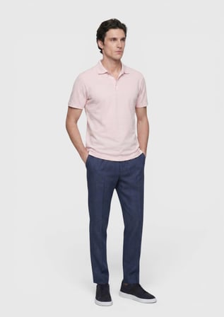Pembe Düz %100 Pamuk T-Shirt