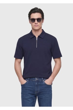 Lacivert Düz T-Shirt