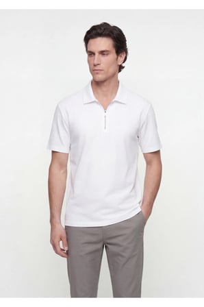 Beyaz Düz T-Shirt