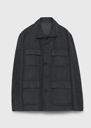 Antrasit Regular Fit Spor Ceket