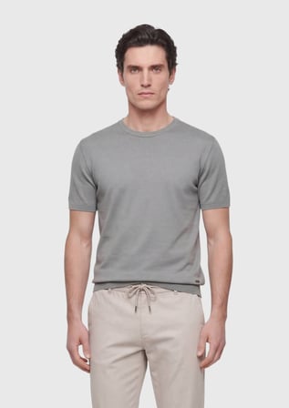 Vizon Düz %100 Pamuk T-Shirt