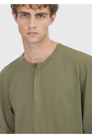 Haki Düz %100 Pamuk T-Shirt