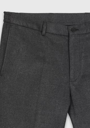 Kahverengi Desenli Dokuma Regular Fit Casual Pantolon