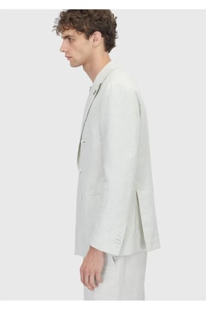 Bej Düz Zeroweight Slim Fit %100 Keten Takım Elbise