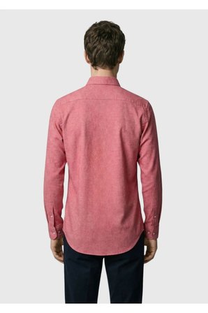 Kırmızı Düz Regular Fit Dokuma Casual %100 Pamuk Gömlek