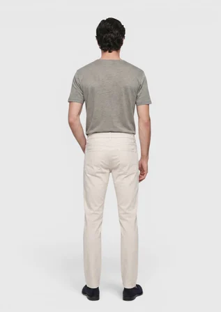 Taş Düz Dokuma Slim Fit Casual Pamuk Karışımlı Pantolon