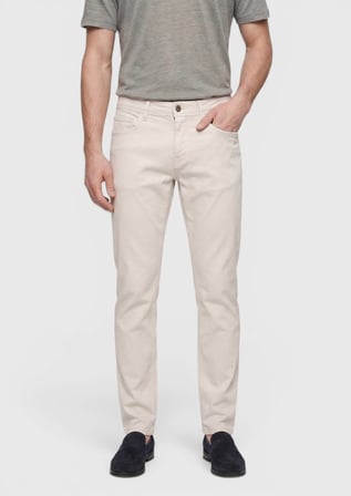 Taş Düz Dokuma Slim Fit Casual Pamuk Karışımlı Pantolon