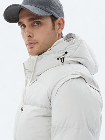 Taş Regular Fit Casual Dokuma Mont