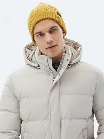 Taş Regular Fit Casual Dokuma Mont