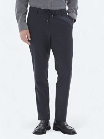 Lacivert Örme Jogging Fit Casual Pantolon