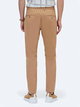 Deve Tüyü Dokuma Regular Fit Casual Pamuk Karışımlı Pantolon