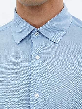 Mavi Regular Fit Casual Pamuk Karışımlı Gömlek