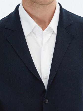 Lacivert Regular Fit Casual Örme Triko Yelek