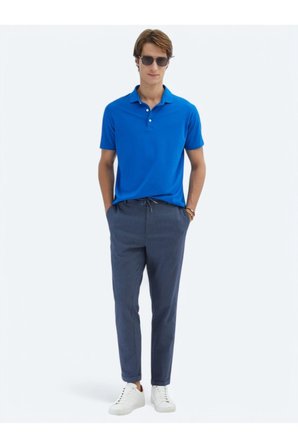 Saks Düz Polo Yaka %100 Pamuk T-Shirt