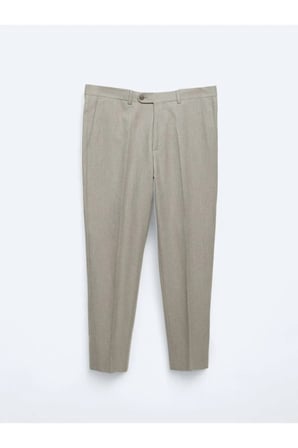 Vizon Düz Dokuma Fitted Fit Klasik Pantolon
