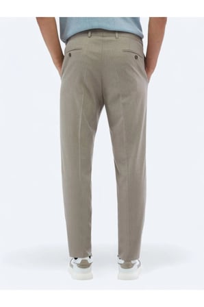 Vizon Düz Dokuma Fitted Fit Klasik Pantolon