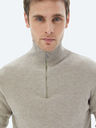 Vizon Desenli Triko Kazak