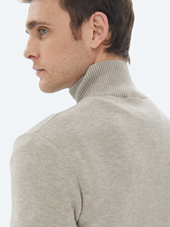 Vizon Desenli Triko Kazak