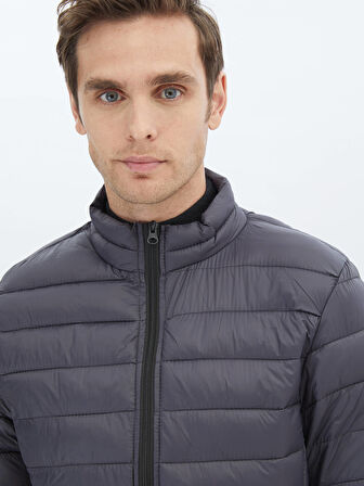 Koyu Gri Regular Fit Casual Dokuma Mont