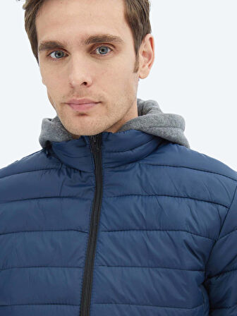 Lacivert Regular Fit Casual Dokuma Mont