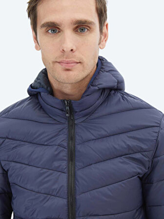 Lacivert Regular Fit Casual Dokuma Mont