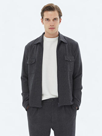 Antrasit Mikro Modern Fit Takım Elbise