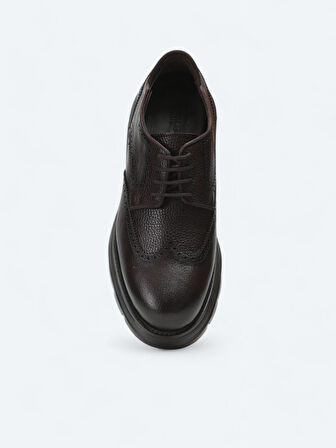 Kahverengi Deri Smart Casual Ayakkabı