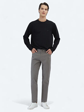 Siyah Bisiklet Yaka Sweatshırt