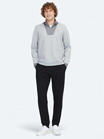 Gri Kapüşonlu Sweatshırt