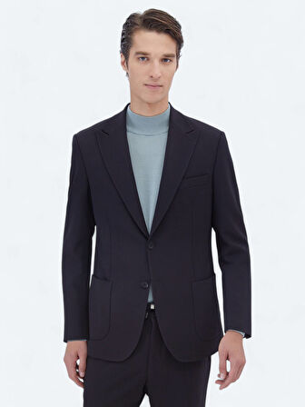 Lacivert Mikro Modern Fit Takım Elbise