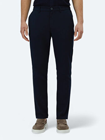 Lacivert Dokuma Jogging Fit Casual Pantolon