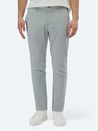 Gri Dokuma Jogging Fit Casual Pantolon