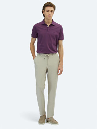 Bej Örme Jogging Fit Casual Pantolon