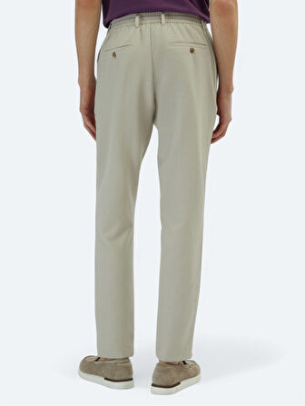 Bej Örme Jogging Fit Casual Pantolon