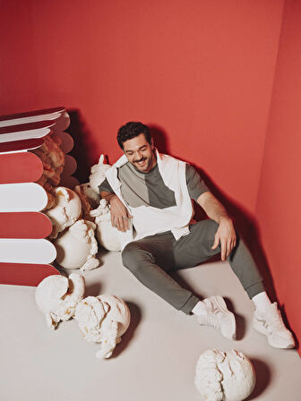 Yeşil Düz Bisiklet Yaka T-Shirt