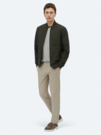 Haki Regular Fit Spor Ceket