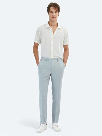 Ekru Desenli Regular Fit Casual Gömlek