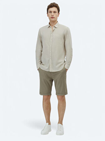 Taş Düz Regular Fit Dokuma Casual %100 Pamuk Gömlek