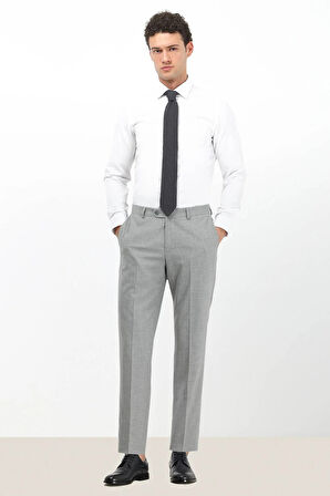 Kip Erkek Düz Slim Fit Dokuma Klasik Pamuk Karışımlı Gömlek GM-4915 Beyaz