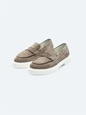 Vizon Süet Smart Casual Loafer