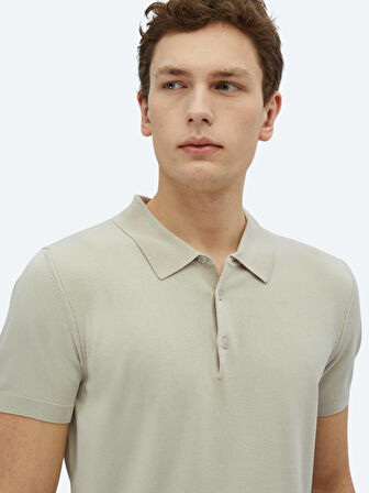 Taş Polo Yaka Düz Örgü Triko