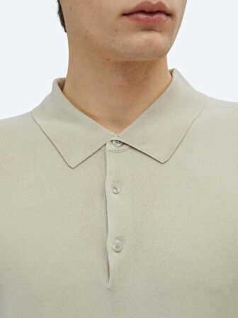 Taş Polo Yaka Düz Örgü Triko