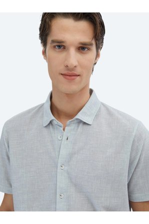 Gri Desenli Regular Fit Casual Gömlek