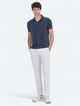 Antrasit Düz Regular Fit Casual Gömlek