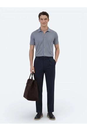 Gri Düz Regular Fit Casual Gömlek