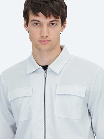 Taş Regular Fit Casual Örme Mont