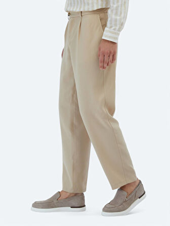 Deve Tüyü Dokuma Loose Fit Casual Pantolon