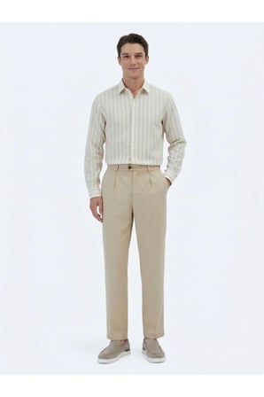 Deve Tüyü Dokuma Loose Fit Casual Pantolon