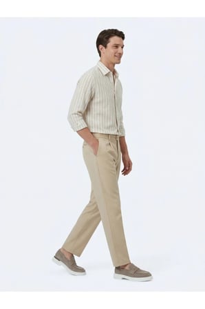 Deve Tüyü Dokuma Loose Fit Casual Pantolon