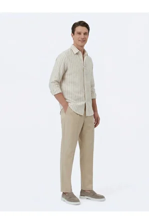 Deve Tüyü Dokuma Loose Fit Casual Pantolon